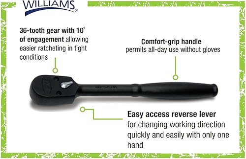 Williams b-52eha 3/20,3 cm Drive Enclosed Head Ratchet, B-52EHLA - Honorern