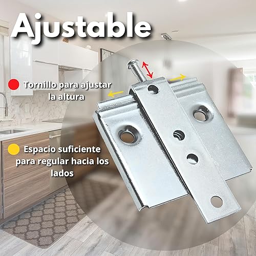 Raccordo testiera. Supporto per testiera del letto, accessori per appendere mobili da cucina, appendere quadri pesanti, ancoraggio a parete, supporto a specchio, supporti nascosti, installazione - Honorern