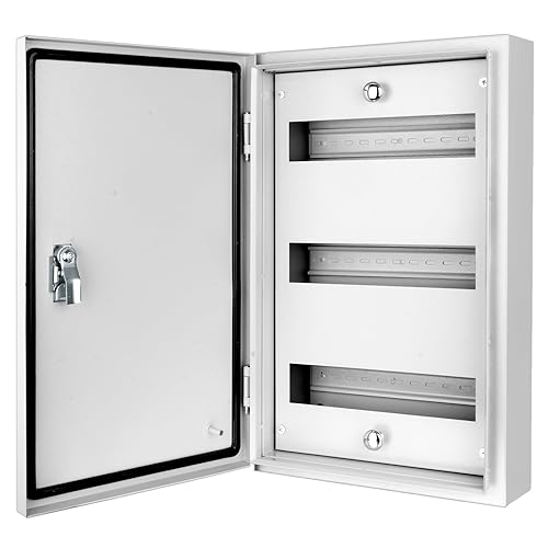 Quadri Elettrici con Interruttore 4P FI Tipo A 40A 30mA FI RCCB e Interruttore B16, Scatola di Distribuzione Superficie a 4 File con Protezione da Sovratensioni 4P e Sbarra di Distribuzione - Honorern