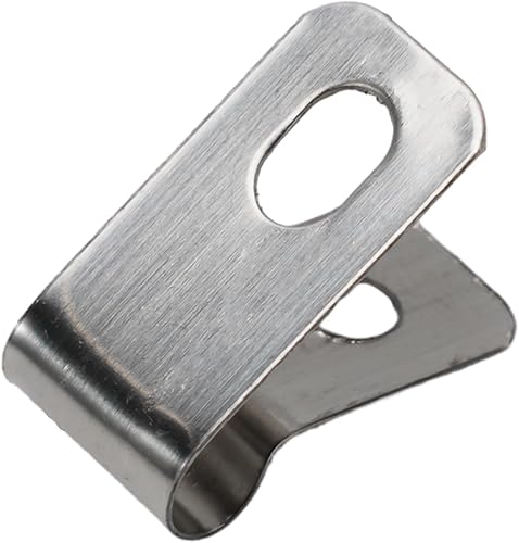 Morsetti per filo di recinzione, clip di montaggio per recinzioni agricole, clip in acciaio inossidabile con viti, clip per cavi, clip per recinzioni in legno e metallo (materiale alluminio: 100 clip - Honorern