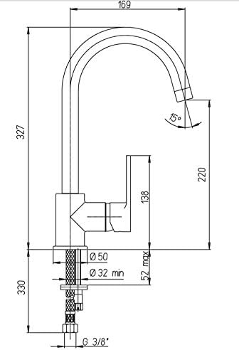 Paini - Le Mans Monocomando Monoforo Lavello Cromato Paini - Honorern