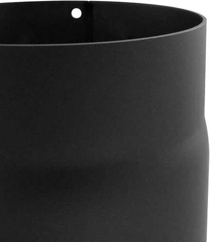 Tubo di prolunga per stufa, 500 mm, diametro Ø 180 mm, colori: nero, tubo di scarico - Honorern
