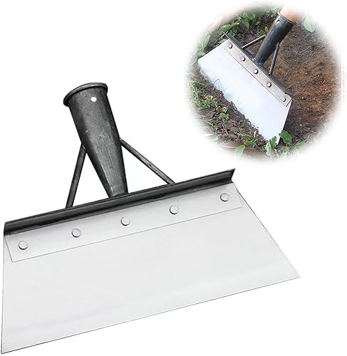Pala per La Pulizia Del Giardino, Pala di Pulizia Multifunzionale, per la Cura del Prato All'aperto (23 cm Senza Manico in Legno) - Honorern
