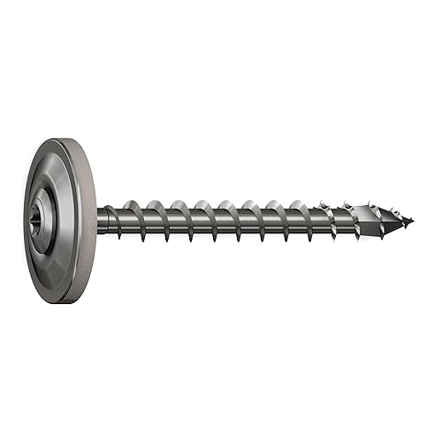 4587000450456 - Vite per spengler, 4,5 x 45 mm, filettatura completa, testa svasata, T-STAR plus T20, 4CUT, acciaio inox A2, disco di tenuta 15 mm - Honorern