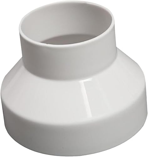 perfk Adattatore per condotto dell'aria da 100 mm a 75 mm Raccordo per tubo Havc Connettore per tubo per sistema alberghiero Installazione semplice Bianco - Honorern