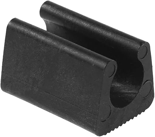 24 piedini per sedia in plastica, a forma di U, diametro 12 mm, nero, per sedie tubolari in acciaio… - Honorern