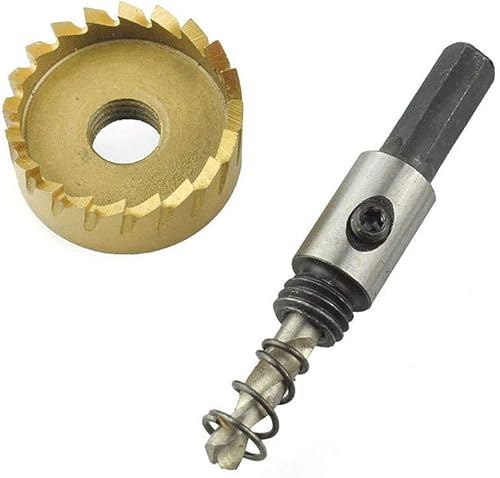 MASO - Sega a tazza da 12-65 mm in titanio HSS, set punta per trapano, strumenti per la rimozione per acciaio, acciaio inox, ferro, rame, ottone, alluminio, fibra di vetro, formica - Honorern