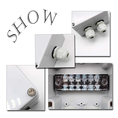 Scatola Derivazione, Bianco IP66 Scatola Derivazione Stagna, 82 x 80 x 56 mm Cassetta di Derivazione, con Connessione Preisolata a Forcella SV, Resistente Alte Temperature, per Cavi Elettrici - Honorern