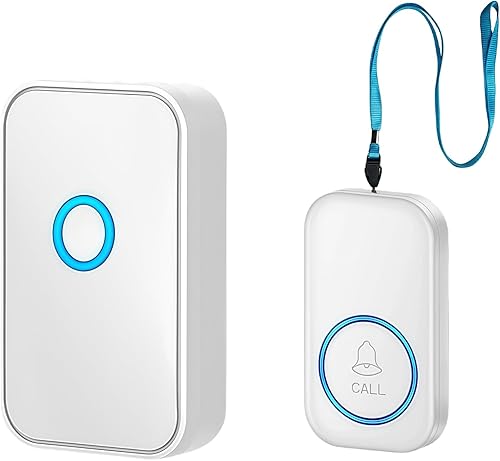 Pulsante di emergenza per anziani: chiamata di emergenza per anziani, senza fili, allarme mobile, pulsante di chiamata di emergenza, per anziani con suonerie, luce vibrante per anziani che - Honorern