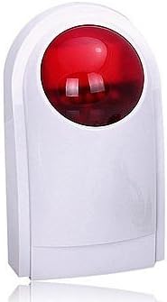 Sirena stroboscopica esterna per sistema di allarme domestico 433 Mhz compatibile con PN-103, PG101-PG106, DIGOO GSM WiFi sistema di allarme, G90B - Honorern