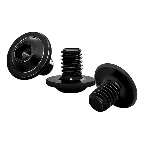 M6 Viti a Brugola Vite a Testa Bombata con Esagono Incassato Viti a Macchina 304 Acciaio Inox Filettatura Metrica, Nero (6mm x 16mm; 40 Pezzi) - Honorern