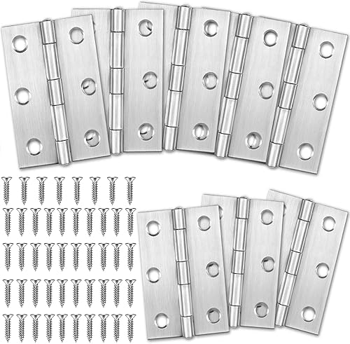 Cerniere in Acciaio Inox 8PCS, 75mm × 50mm Cerniere Porte Legno, Cerniere Inox, Cerniere in Acciaio Inossidabile, Cerniere per Mobili, Cerniere Inox Nautica, Cerniere Pieghevoli - Honorern