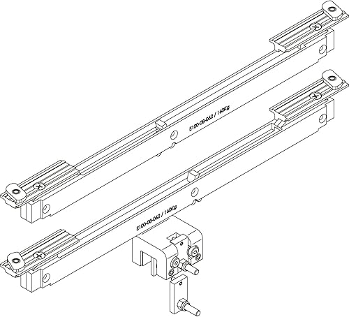 Dorma Glas Muto 150 - Set di ammortizzatori per porta scorrevole, spessore vetro 8-13,5 mm, peso alare: fino a 150 kg, in plastica/acciaio - Honorern
