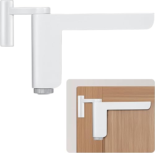 Dreyoo Serratura per porta interna, adatta per porta universale, mini serratura per porta, facile da installare senza forare, non richiede viti, montaggio semplice - Honorern