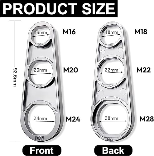 Strumento di Rimozione del Rubinetto, M16/M18/M20/M22/M24/M28, Chiave Rompigetto Rubinetto, Chiave per Rimozione Aeratore del Rubinetto - Honorern