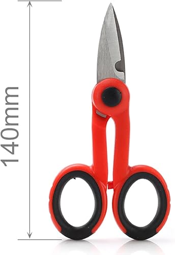 Forbici Da Elettricista Professionali 140mm,Taglia e Spelacavi Spelafili In Acciaio Inossidabile (2 PCS) - Honorern