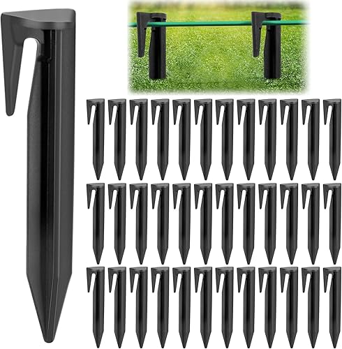 Picchetti Per Robot Tosaerba, 100 Pz. Picchetti Per Robot Tagliaerba Set, Picchetti Per Chiodi Per Terra Per Robot Tosaerba, Ganci Da Terra Per Un Fissaggio Sicuro Del Filo Di Limitazione In Giardino - Honorern
