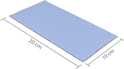 Teflon taglio autoadesivo 100 X 200 mm – quadrato – teflon per apparecchiature elettriche – 1,5 mm di spessore totale – blu - Honorern