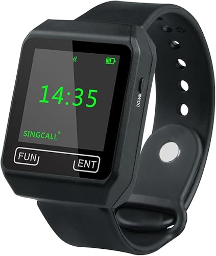 SINGCALL I nuovi ricevitori di tipo di orologio da polso,System di chiamare in ristorante senza filo,Cercapersone in ufficio - Honorern