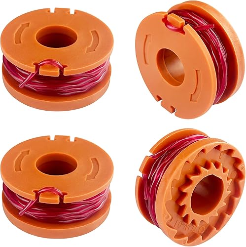 Gentpovth 4 pacchetti di ricambio tagliaerba bobina, Lunghezza 3,05m Diametro 1,65mm, Compatibile con più modelli, per Tagliabordi, Bobina di ricambio per decespugliatore - Honorern