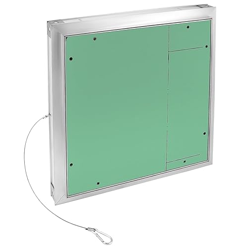 30x30 CM Botola Ispezione Cartongesso - Cartongesso 12,5 mm Idrorepellente, Telaio in Alluminio - Adatta per Ambienti Umidi - Honorern