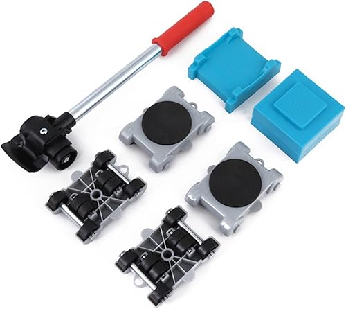 Set Sposta Mobili 8 Pezzi, Ruote Girevoli a 360° Rullo Muto a Doppio Cuscinetto, Impugnatura in gomma con design antiscivolo Per divani, bibliothèques e lo spostamento di mobili pesanti - Honorern