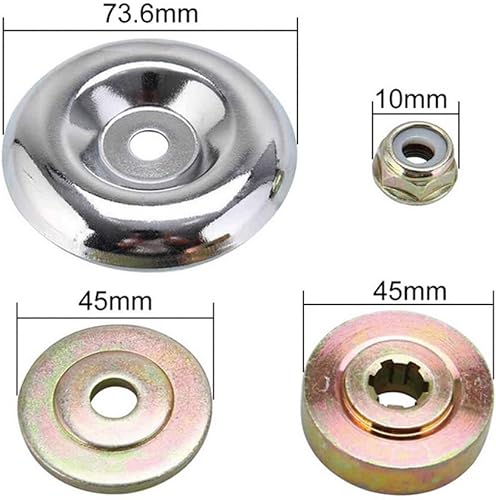 6 PCS Kit Adattatore Tosaerba,Accessori per Decespugliatori in Metallo,Fissaggio Decespugliatore in Metallo,Usato per la Sostituzione di Tosaerba e Accessori per Macchine per irrigazione - Honorern