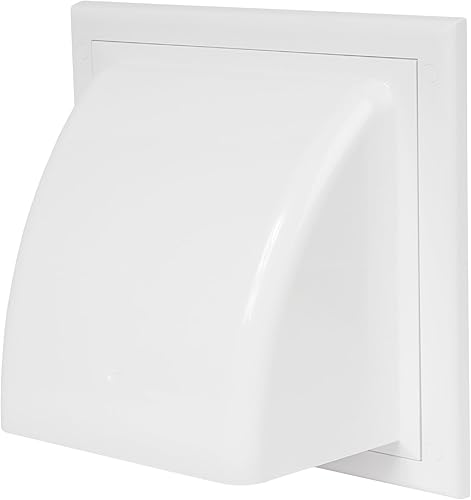 Awenta Griglia esterna a gravità da 100 mm, con persiane, per cappa di scarico, con alette di ventilazione, con alette - Honorern