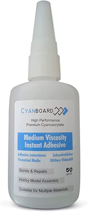 12 x 50 g di adesivo istantaneo al cianoacrilato media viscosità. Colla molteplici materiali, modellismo e modellismo, riparazioni. - Honorern