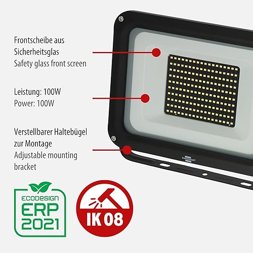 NUEVO 2024 - Foco LED JARO 14060, 11500 lm, 100 W, IP65 - Honorern