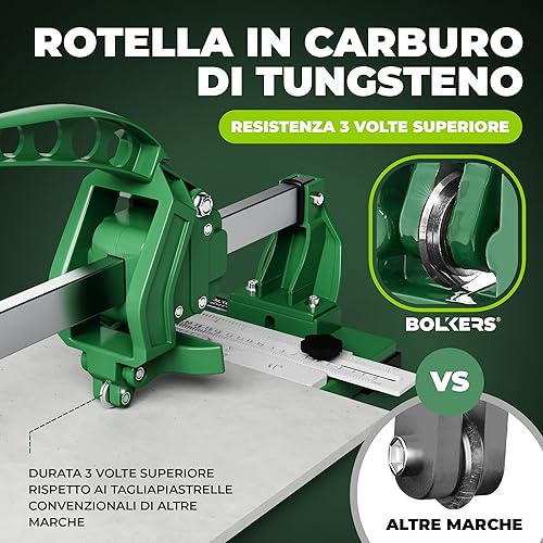 ProCut L 1000 Taglia piastrelle - Tagliapiastrelle lunghezza di taglio 1000mm - tagli precisi con disco da taglio in carburo di tungsteno con cuscinetto a sfera - punzone rottura magnetico - Honorern