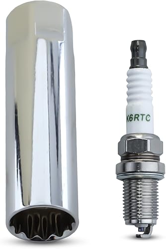 Boccola di candela di accensione magnetica 14 mm,universale magnetica chiave a candela accensione,3/8' Cle candele auto dodici Pans portalampada a candela girevole a parete sottile con candela - Honorern