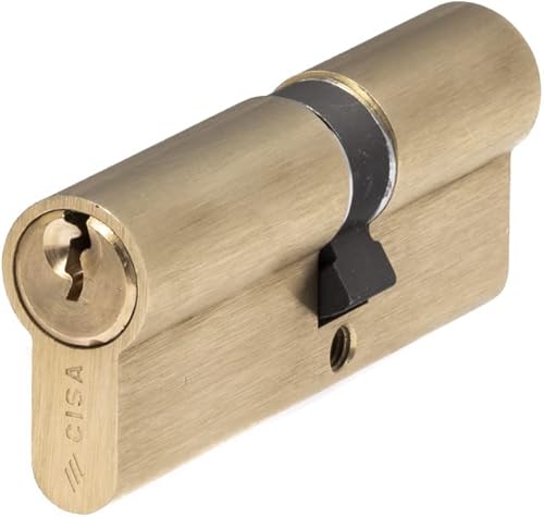 CISA 10G300190, Cilindro Europeo C2000, Ottone Smerigliato, 35/45 mm - Honorern