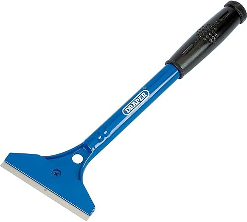 Draper Raschietto resistente da 300 mm, per rimuovere carta da parati, impugnatura morbida, lama reversibile da 100 mm su entrambi i lati, raschietto per finestre e pavimenti, rimuovi vernice, 41933 - Honorern