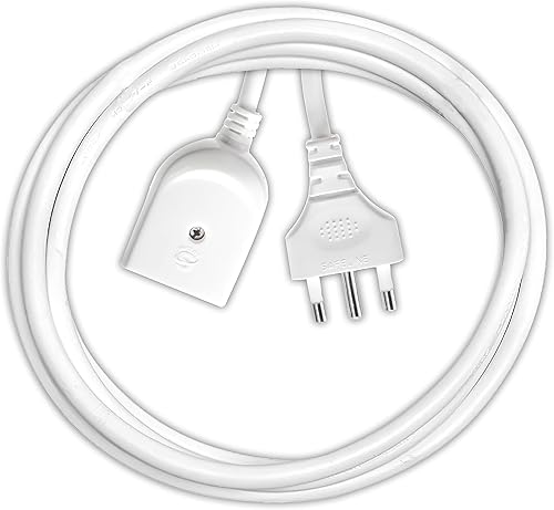 V-TAC Prolunga Elettrica da 5 Metri con Presa 10/16A Bipasso - Prolunga Cavo Elettrico per Casa, Ufficio, Negozio, Lavoro - Super Resistente - Spina 16A - Honorern