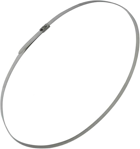 7,9 x 1000 mm, 100 cm, 10 fascette di serraggio in metallo inox e acciaio inossidabile, resistenti agli acidi C42162 - Honorern