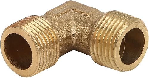 Gomito per Compressore D'aria,Tubo Ad Angolo Retto per Tubo Compressore Aria,Poco Attrito Raccordo per Tubo Ad Angolo Retto Raccordi per Compressore D'aria a Gomito/Pompa Di Ritegno in Ottone G3/8 - Honorern