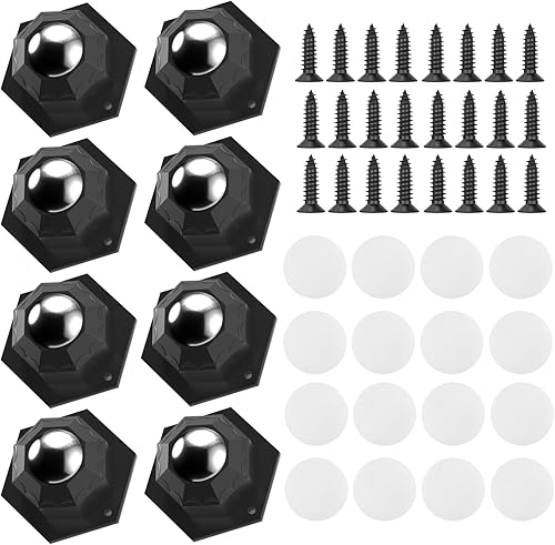 8 Pezzi Rotelle Per Mobili,A 360 Gradi Rotelle Per Spostare Mobili Per Utensili Da Cucina, Stoviglie, Scatole Di Immagazzinaggio, Macchine Da Caffè, Elettrodomestici Con Adesivo Autoadesivo，200kg+ - Honorern