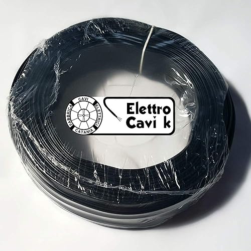 ® ELETTRO CAVI K - CAVO FS17 1x2,5 mm² COLOR NERO CPR CORDINA UNIPOLARE 10 METRI - Honorern