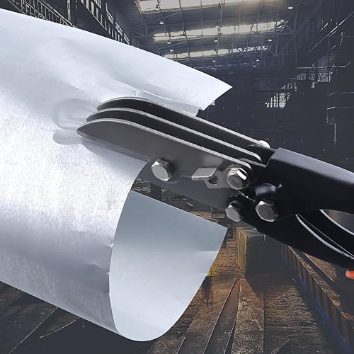 Crimpatrice manuale a 5 lame per lamiera, strumento per crimpatura condotti HVAC strumento per condotti di calibro 22-28, pluviale per stufe e lavori di ventilazione, crimpature per tubi e - Honorern