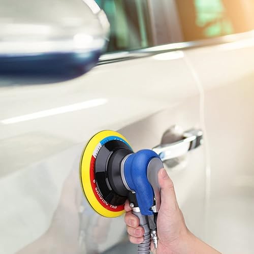 Lucidatrice Ad Aria Compressa con Sacco Raccoglipolvere, Lucidatrice con Regolatore Incorporato per Controllo Velocità, Lucidatrice per Lucidatura Carrozzeria Auto, Mobili - Honorern