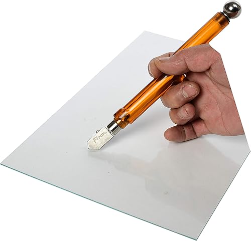 Tagliavetro professionale 3mm-12mm, design ergonomico grande manico salva manodopera, strumento per segnare specchio in vetro - Honorern