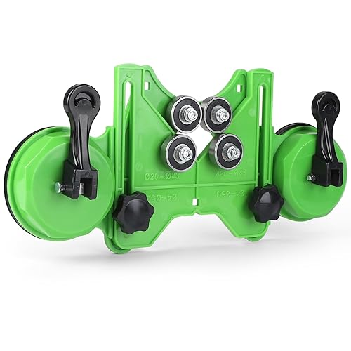 Localizzatore di Fori Regolabile 4-83 mm con Doppia Ventosa, Posizionatore di Apertura, Guida per Sega a Tazza, Portatile Taglierina Diamantata per Ceramica, Piastrelle, Vetro, Marmo e Vetro - Honorern