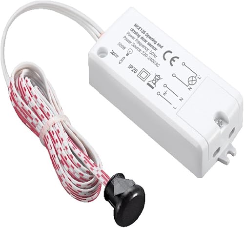 Maclean MCE 135 Sensore di Movimento a Infrarossi per Porte Rileva Il Movimento della Porta Accensione Automatico della Luce - Honorern