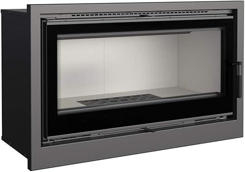 inserto camino a legna ventilato ARKE 95, caminetti da incasso 14 kW, termocamino inserti 92 cm, Inserto camino a legna ventilato e canalizzabile, Resa 75% - Honorern