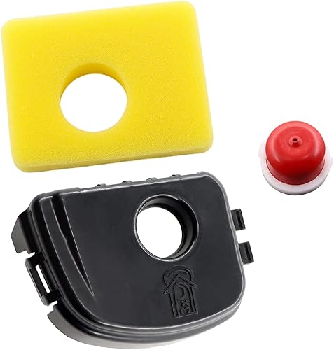 Coperchio per filtro dell'aria e filtro dell'aria per motori Briggs & Stratton 450E, 500E, 550E, 550EX, 08P500, 09P600 & 09P700 series 595660, 799579 - Honorern