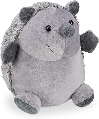 Relaxdays Fermaporta a Riccio, Peso in Stoffa per Pavimento, Blocca Porta & Finestra da Interno, Morbido & Alto, Grigio, Sabbia, 1 pz - Honorern