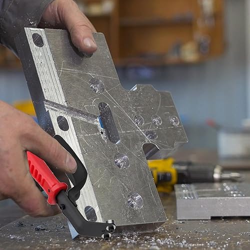 Strumento di sbavatura per metallo, strumento di sbavatura su entrambi i lati della lamiera | Strumento di rimozione delle sbavature rosso sicuro, strumento di sbavatura resistente all'usura per la - Honorern