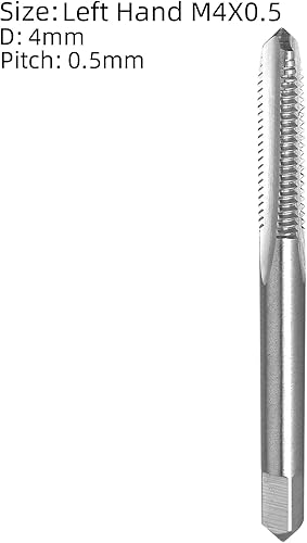 M4 X 0,5 Maschio e Die Set Mano Sinistra, M4 x 0,5 Filettatura Macchina Maschio e Fustella Rotonda - Honorern