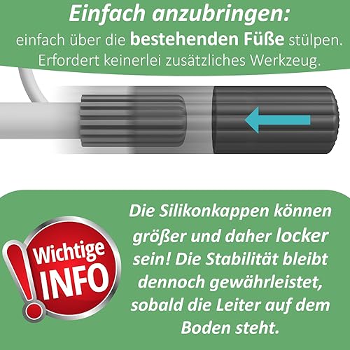 Tappi di protezione universali in silicone per piedi della piscina, proteggono la pellicola da danni, accessori, piscina, scala piscina, tampone in gomma - Honorern